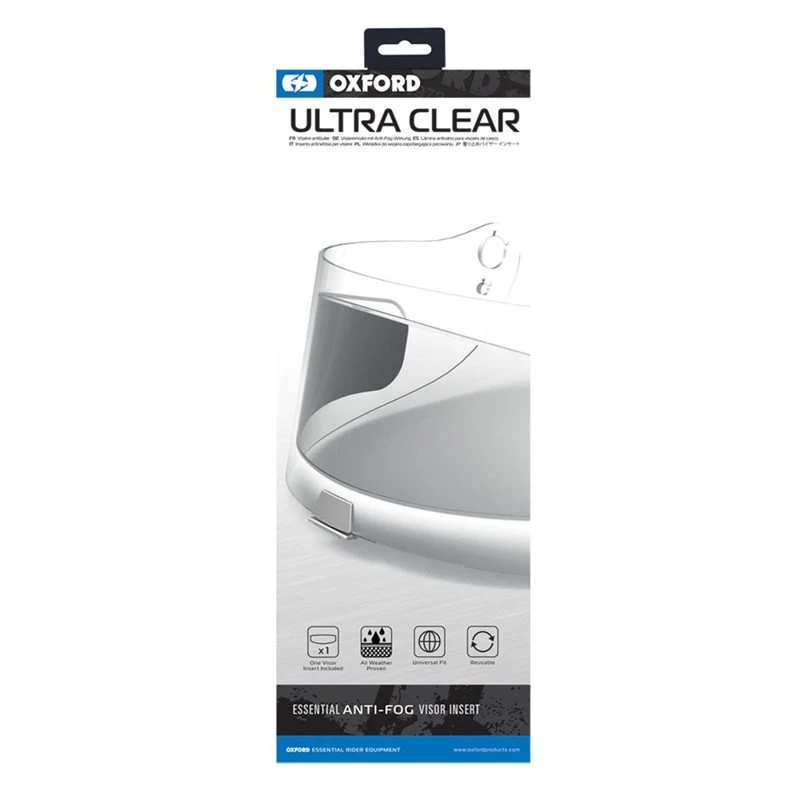 Oxford Ultra Clear Anti-Fog Visor Insert 3 Oxford Ultra Clear Anti-Fog Visor Insert