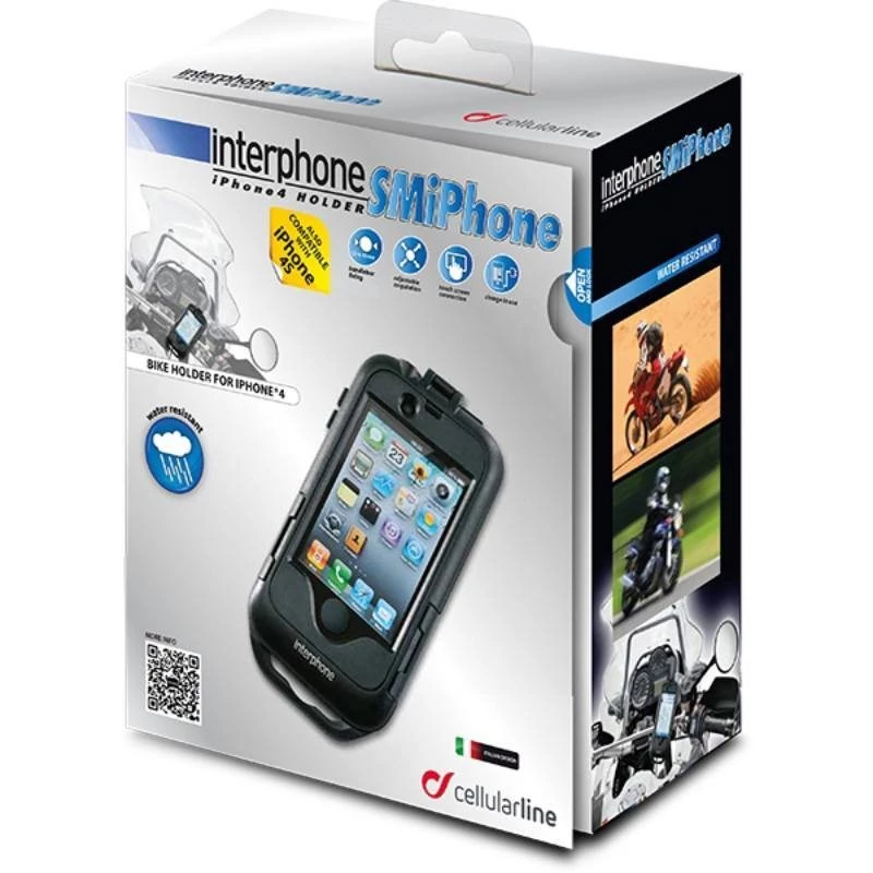 Interphone IPHONE4 Holder For Tubular Handlebars 3 Interphone IPHONE4 Holder For Tubular Handlebars