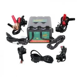 Deltran 2-Bank Battery Charger 12V @ 1.25A Each Bank - USA & Western Hemisphere