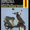 Haynes Manual 1278 Honda NE/NB50 VISION 2 Haynes Manual 1278 Honda NE/NB50 VISION -Motorcycle Accessories Sales 2022 2192
