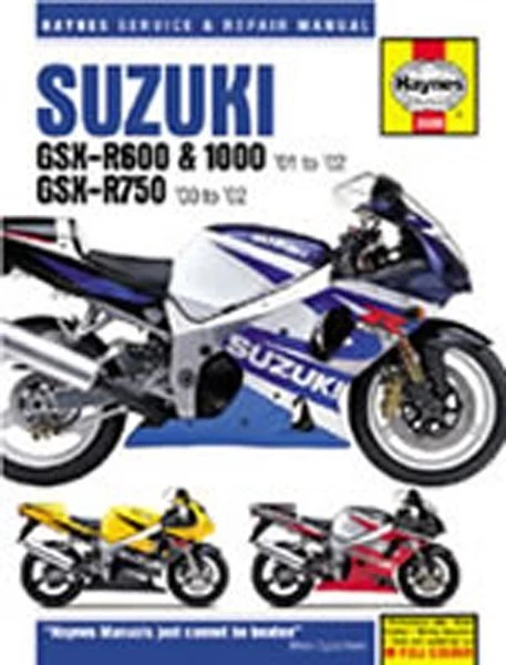 Haynes Manual 3986 SUZ GSX-R600;750;1000 K1-K3 00 & T1142401-03 3 Haynes Manual 3986 SUZ GSX-R600;750;1000 K1-K3 00 & T1142401-03