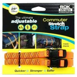 Oxford ROK Commuter Straps LD 12mm Adjustable Orange Reflective