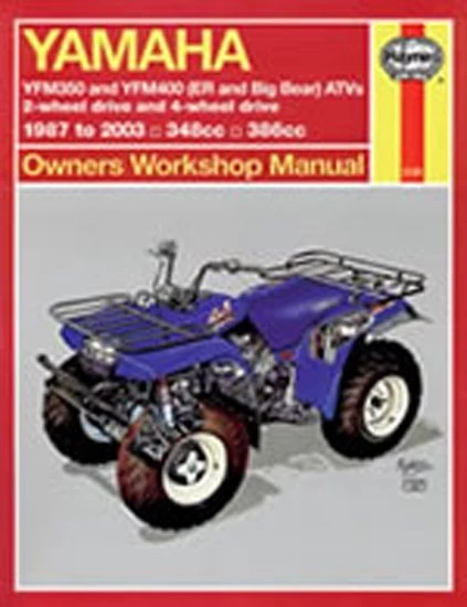 Haynes Manual 2126 YAM ATV YFM350 & YFM400 (ER AND BIG BEAR) 87-09 3 Haynes Manual 2126 YAM ATV YFM350 & YFM400 (ER AND BIG BEAR) 87-09