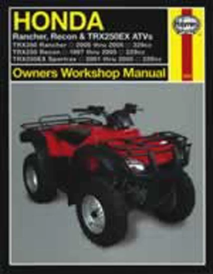 Haynes Manual 2553 HON ATV+T9811 RANCHER; RECON & TRX250EX 3 Haynes Manual 2553 HON ATV+T9811 RANCHER; RECON & TRX250EX