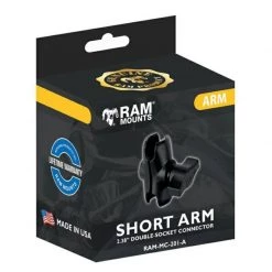 RAM Mounts Double Socket Arm 1" Ball (Short) -Motorcycle Accessories Sales 2022 22921 1