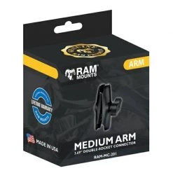 RAM Mounts Double Socket Arm 1" Ball (Standard) -Motorcycle Accessories Sales 2022 22922 1