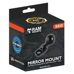 RAM Mounts Mirror Mount 9mm Hole 1" Ball -Motorcycle Accessories Sales 2022 22925 1