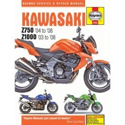 Haynes Manual 4762 Kawasaki Z750 / Z1000 03-08