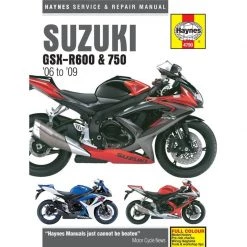 Haynes Manual 4790 Suzuki GSX-R 600 & 750 06 On