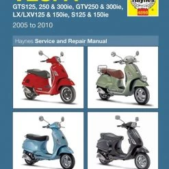 Haynes Manual 4898 Vespa GTS/GTV/LX/LXV/S;ie 05-10