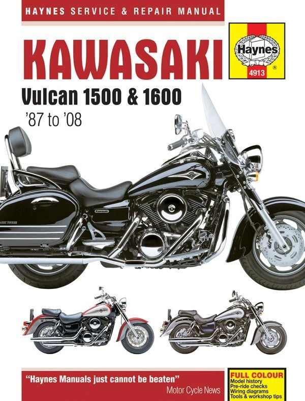 Haynes Manual 4913 Kawasaki Vulcan 1500 & 1600 (87-08) 3 Haynes Manual 4913 Kawasaki Vulcan 1500 & 1600 (87-08)