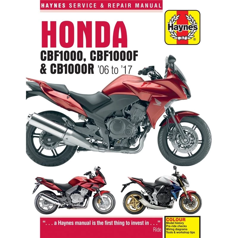 Haynes Manual 4927 Honda CBF1000 & CB1000R 06-11 3 Haynes Manual 4927 Honda CBF1000 & CB1000R 06-11