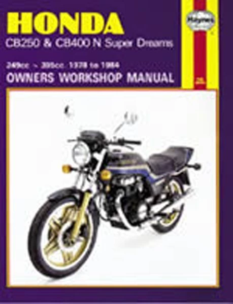 Haynes Manual 540 HON CB250N/400N SUPER DREAM 78-84+T11329 3 Haynes Manual 540 HON CB250N/400N SUPER DREAM 78-84+T11329