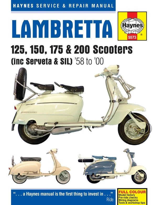 Haynes Manual 5573 Lambretta 125;150;175 & 200 (58-00) 3 Haynes Manual 5573 Lambretta 125;150;175 & 200 (58-00)