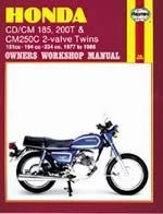 Haynes Manual 572 HON CD/CM185 200T & CM250C TWINS 77-85
