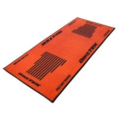 Bikeit Motorcycle Garage Mat Series 3 Orange / Black No Logo