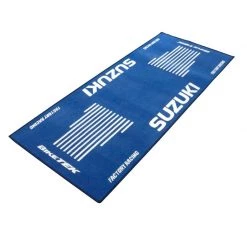 Bikeit Motorcycle Garage Mat Series 3 Suzuki Logo