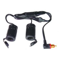 Optimate DIN Plug to 2 X Cigarette Socket 036