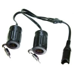 Optimate SAE To 2X Cigarette Socket 026