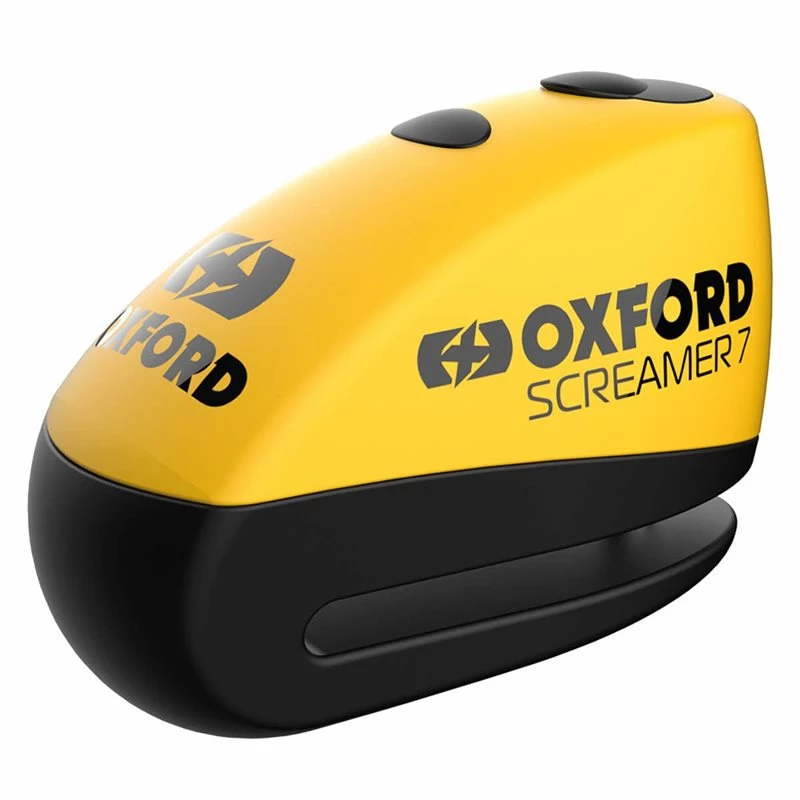 Oxford Screamer 7 Alarm Disc Lock (Yellow/Black) 3 Oxford Screamer 7 Alarm Disc Lock (Yellow/Black)