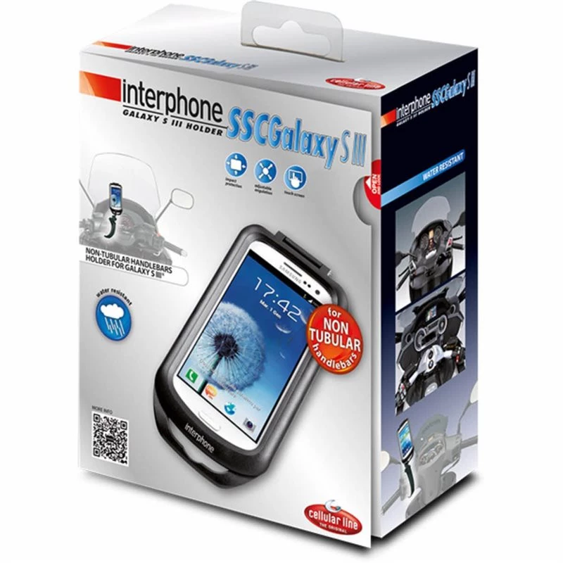 Interphone Galaxy S3 Holder For Non-Tubular Handle Bars 3 Interphone Galaxy S3 Holder For Non-Tubular Handle Bars