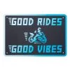 Oxford Garage Metal Sign: GOOD VIBES -Motorcycle Accessories Sales 2022 33512