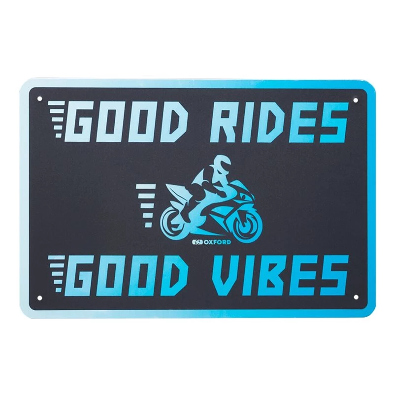 Oxford Garage Metal Sign: GOOD VIBES 3 Oxford Garage Metal Sign: GOOD VIBES