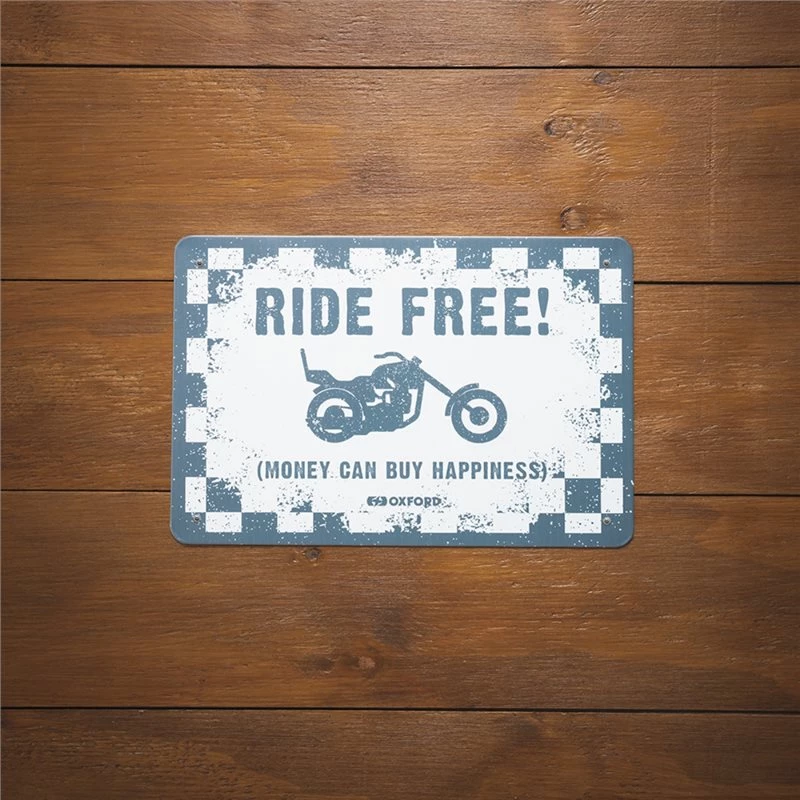 Oxford Garage Metal Sign: RIDE FREE 4 Oxford Garage Metal Sign: RIDE FREE - Image 2