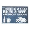 Oxford Garage Metal Sign: THERE IS A GOD -Motorcycle Accessories Sales 2022 33518