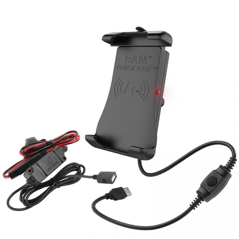 RAM Mounts Quick-Grip™ Waterproof Wireless Charging Holder with Charger 3 RAM Mounts Quick-Grip™ Waterproof Wireless Charging Holder with Charger