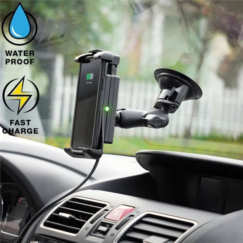 RAM Mounts Quick-Grip™ Waterproof Wireless Charging Suction Cup Mount 7 RAM Mounts Quick-Grip™ Waterproof Wireless Charging Suction Cup Mount - Image 5